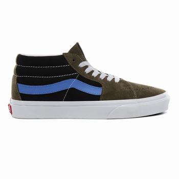 Vans Vintage Sport SK8-Mid - Naisten Korkeavartiset tennarit - Beech/Ultramarine